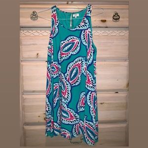 Crown and Ivy teal summer dress
